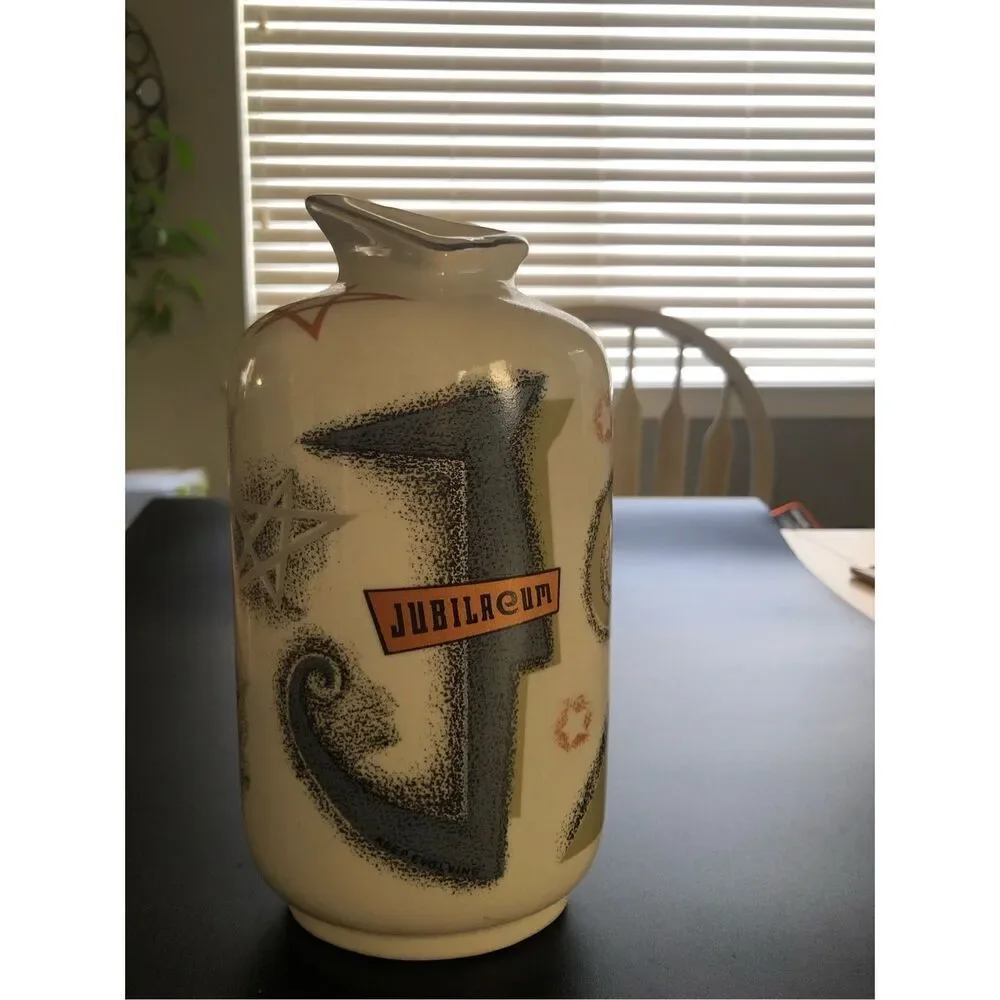 Vintage USA Pottery Anchor Vase Jubilaeum Nautical MCM 7.5”